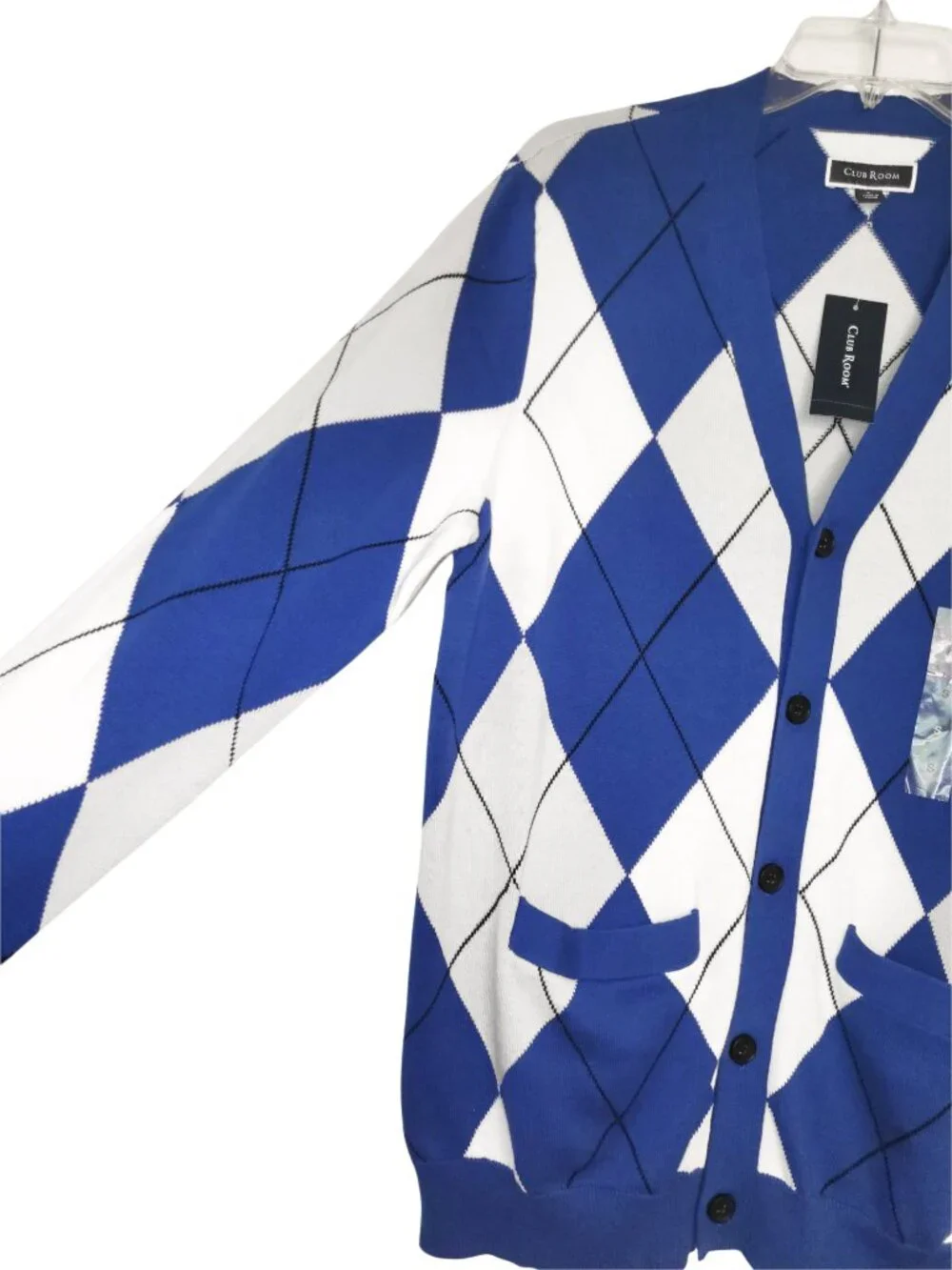 Club Room Argyle Collegiate Cotton Cardigan